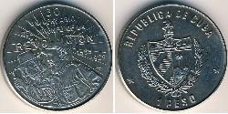 1 Peso Cuba (1898 - ) Níquel/Cobre 