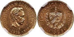 1 Peso Cuba (1898 - ) Or 