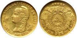 1 Peso Honduras (1821 - ) Or 