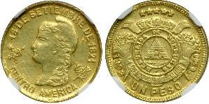 1 Peso Honduras (1821 - ) Or 
