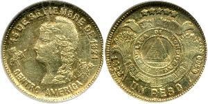 1 Peso Honduras (1821 - ) Or 