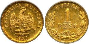 1 Peso Mexique (1867 - ) Or 