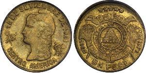 1 Peso Honduras (1821 - ) Oro 