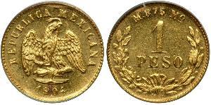 1 Peso Messico (1867 - ) Oro 