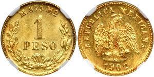 1 Peso México (1867 - ) Oro 