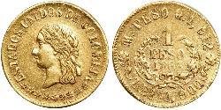 1 Peso Stati Uniti di Colombia (1863 - 1886) Oro 