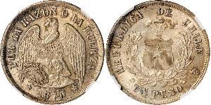 1 Peso Chile Plata 
