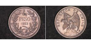 1 Peso Chile Plata 