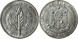 1 Peso Filipinas Plata 