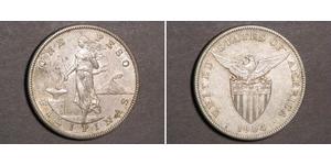 1 Peso Filipinas Plata 