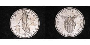 1 Peso Filipinas Plata 