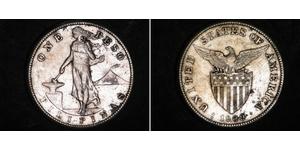 1 Peso Filipinas Plata 