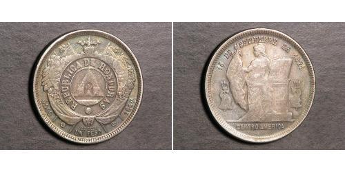 1 Peso Honduras (1821 - ) Plata 