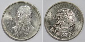 1 Peso México Plata 