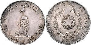 1 Peso Paraguay (1811 - ) Plata 