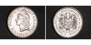 1 Peso República Dominicana Plata 