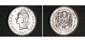 1 Peso República Dominicana Plata 