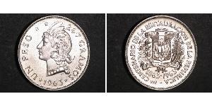 1 Peso República Dominicana Plata 