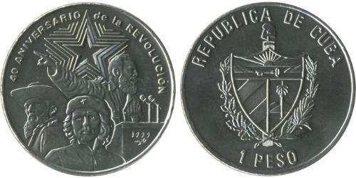 1 Peso Cuba (1898 - ) Rame/Nichel 