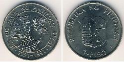 1 Peso Filippine Rame/Nichel 