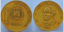 1 Peso Repubblica Dominicana Rame/Zinco 