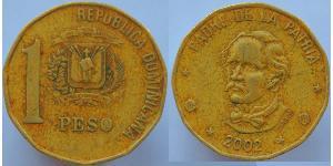 1 Peso Repubblica Dominicana Rame/Zinco 