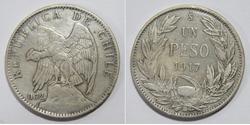 1 Peso Chile Silber 