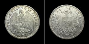 1 Peso Chile Silber 