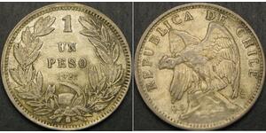 1 Peso Chile Silber 