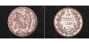 1 Peso Chile Silber 