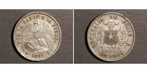 1 Peso Chile Silber 