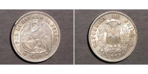 1 Peso Chile Silber 