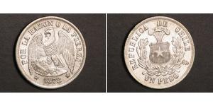 1 Peso Chile Silber 