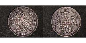 1 Peso Chile Silber 