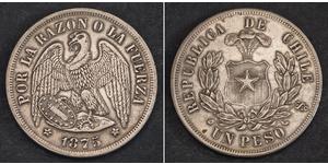 1 Peso Chile Silber 