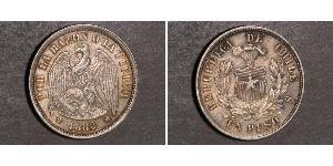 1 Peso Chile Silber 