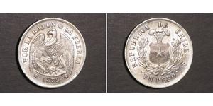 1 Peso Chile Silber 