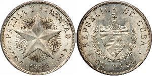 1 Peso Cuba (1898 - ) Silber 