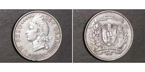 1 Peso Dominikanische Republik Silber 