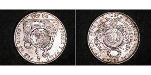 1 Peso Guatemala Silber 