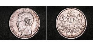 1 Peso Guatemala Silber 