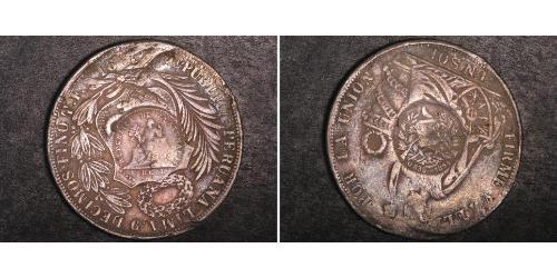 1 Peso Guatemala Silber 