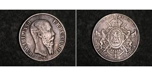 1 Peso Kaiserreich Mexiko (1864 - 1867) Silber Maximilian I of Mexico (1832 - 1867)