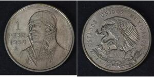 1 Peso Mexiko Silber 
