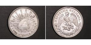 1 Peso Mexiko (1867 - ) Silber 