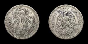 1 Peso Mexiko (1867 - ) Silber 