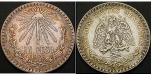 1 Peso Mexiko (1867 - ) Silber 
