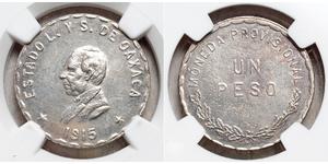 1 Peso Mexiko (1867 - ) Silber 