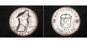1 Peso Philippinen Silber Douglas MacArthur (1880 - 1964) 
