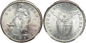 1 Peso Philippinen Silber 